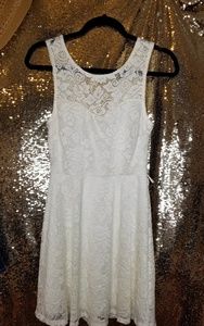 White lace dress